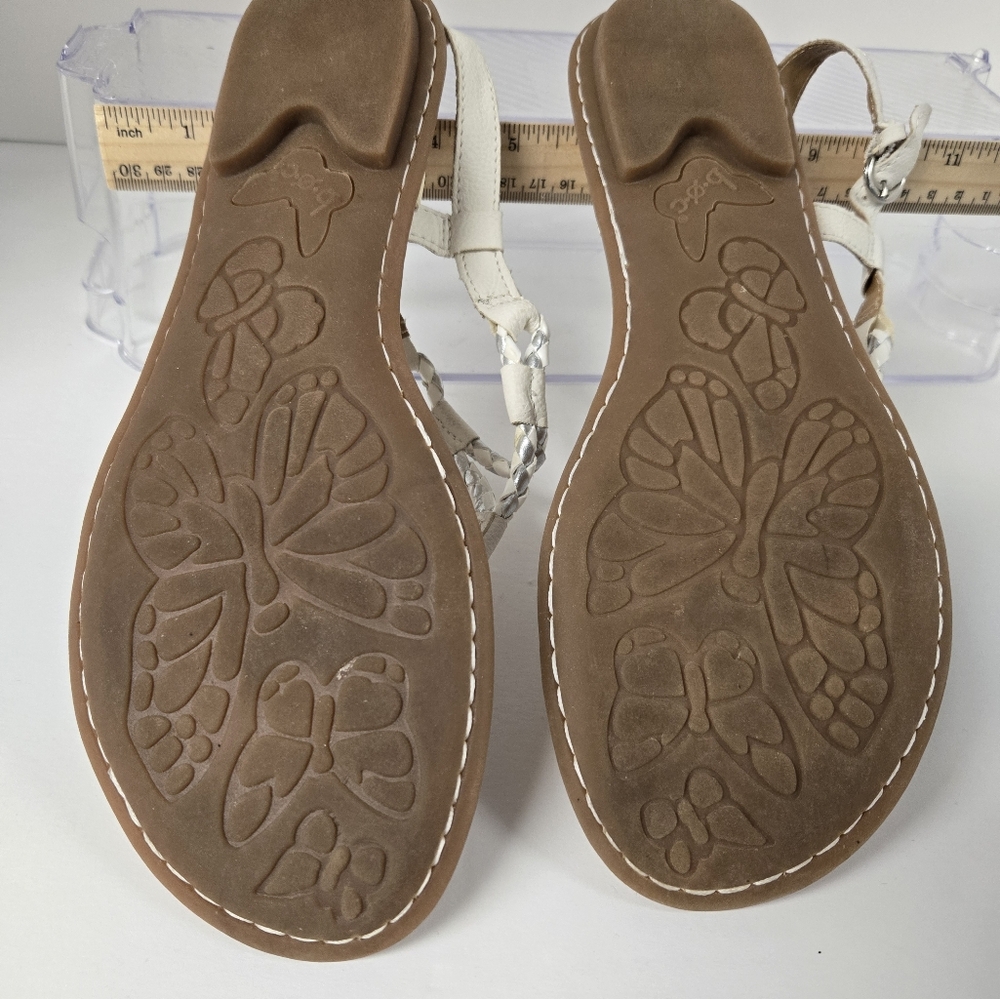 b.o.c Cream and Silver T-Strap Sandals - Picture 3 of 3